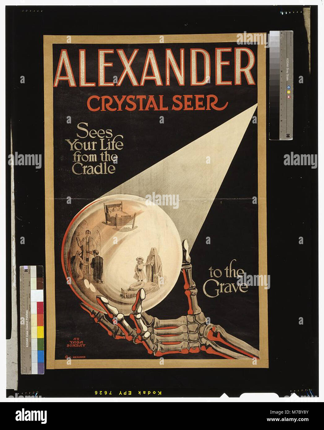 Alexander, crystal Seher sieht unser Leben von der Wiege bis zur Bahre. LCCN 2014636876 Stockfoto