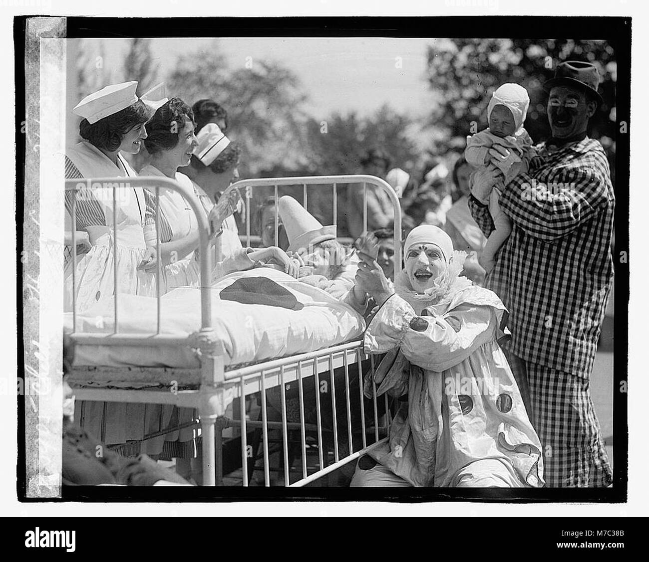 Eine Zirkusvorstellung für das Kinderkrankenhaus, die 1923 Unterhaltung und Unterstützung für die Gesundheit von Kindern durch die Gemeinschaft vorstellt. Stockfoto