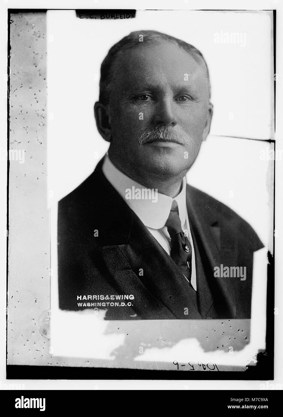 Eine Fotografie von E.C. Burleigh aus der Harris & Ewing-Sammlung in Washington, D.C., die einen historischen Einblick in das frühe 20. Jahrhundert durch Fotografie bietet. Stockfoto