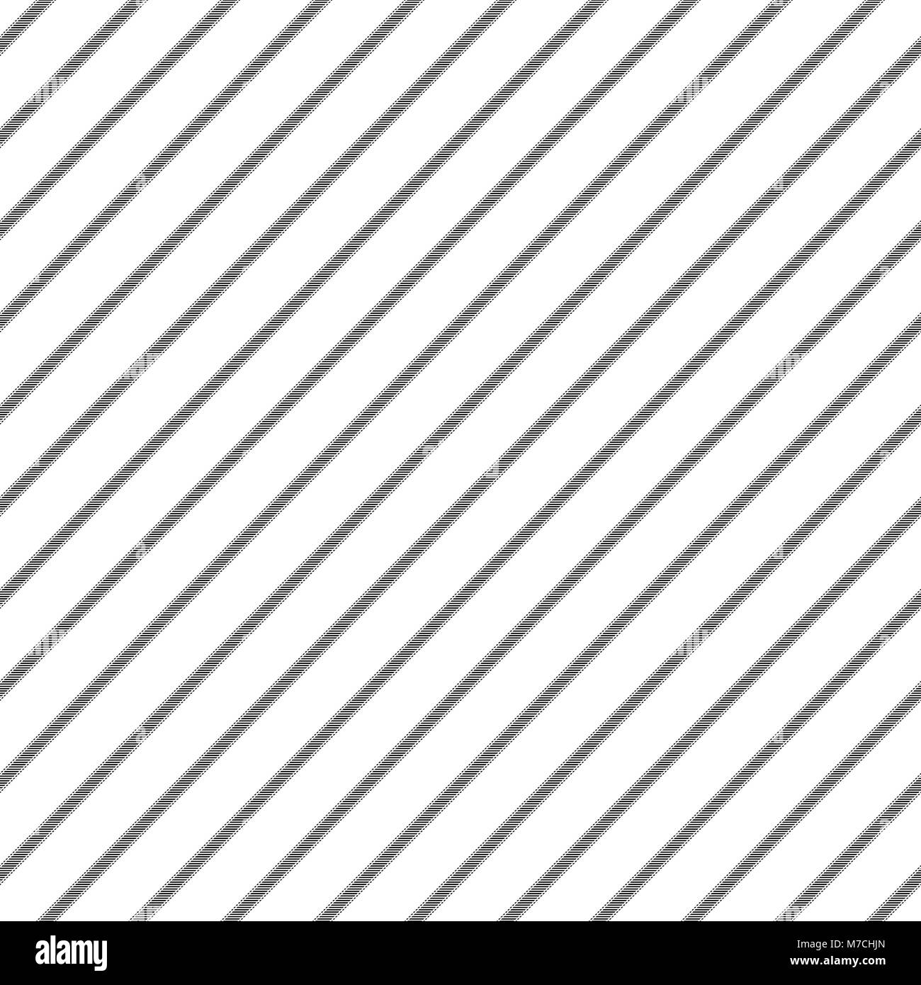 Schwarz Weiss Klassisch gestreifte nahtlose Muster. Vector Illustration. Stock Vektor