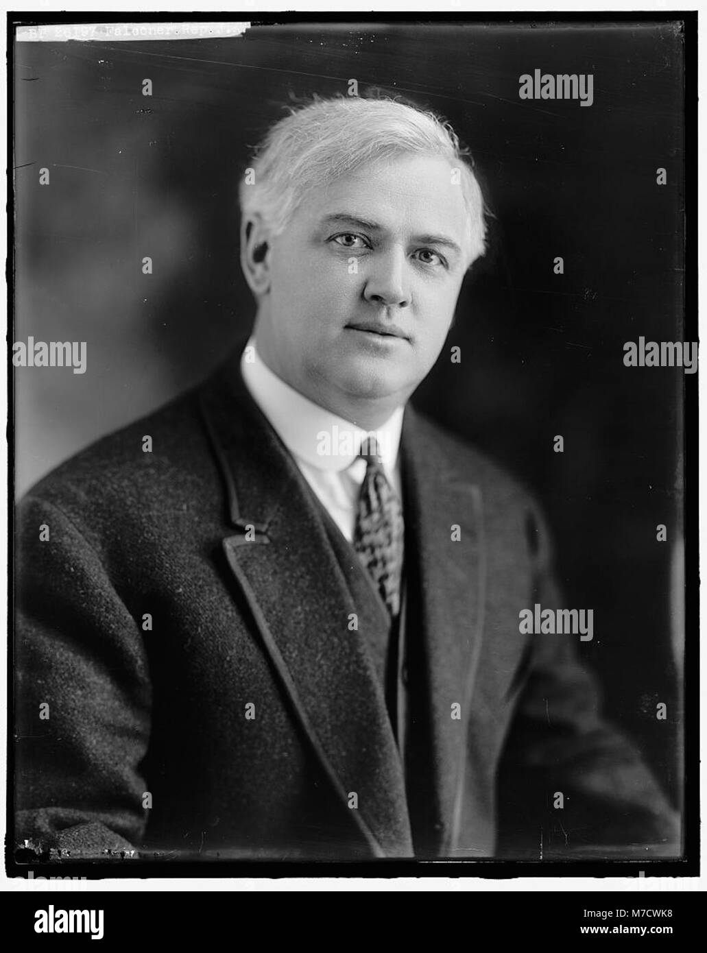 J.A. Falconer, ein Vertreter, ist in diesem historischen Bild dargestellt. Sein Dienst spiegelt wahrscheinlich seine Rolle in der amerikanischen Politik während des frühen 20. Jahrhunderts wider und trug zu legislativen Entscheidungen und Regierungsführung bei. Stockfoto