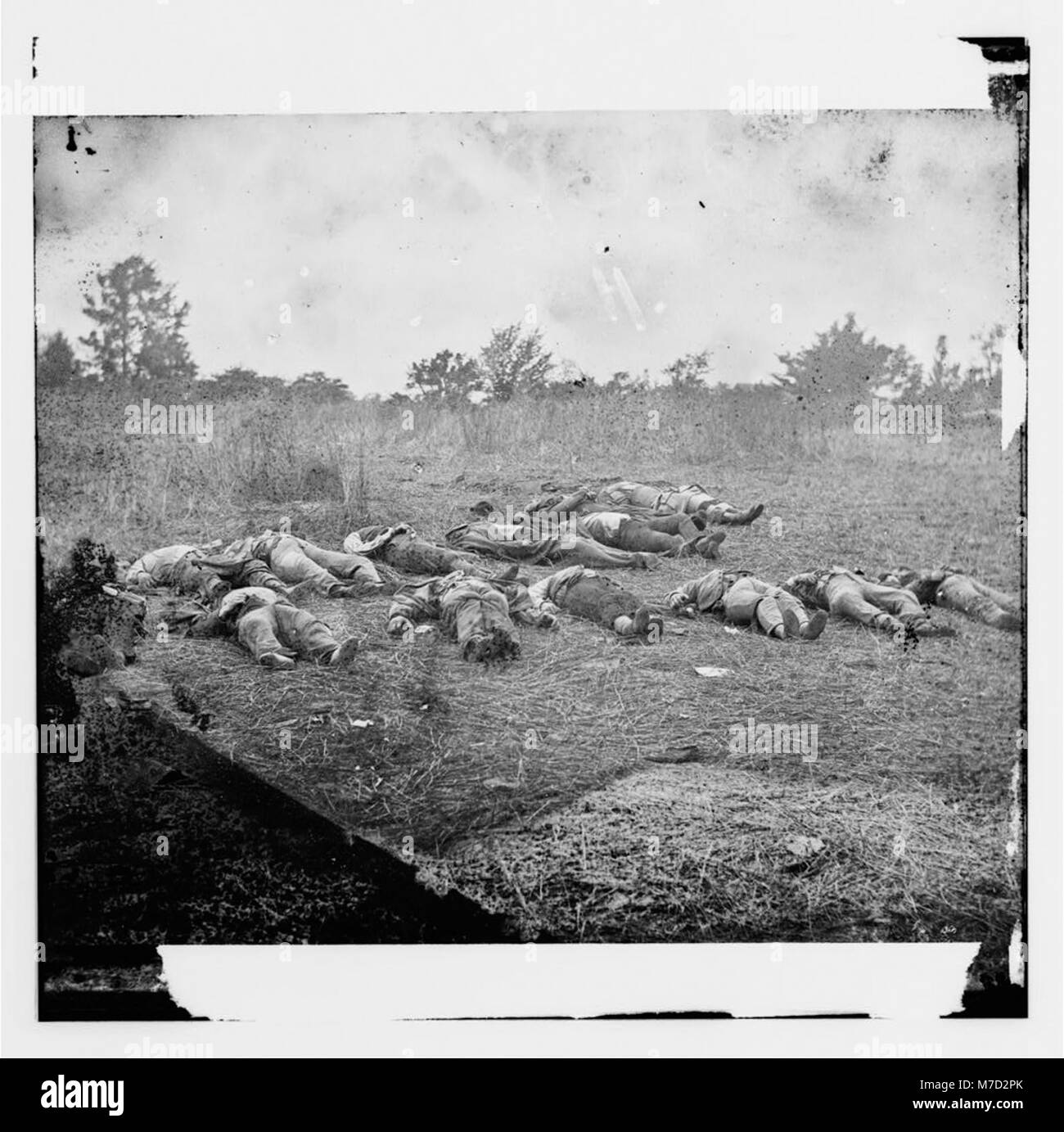 Gettysburg, Pennsylvania. (Confederate dead, Aussicht mit Blick auf den Obstgarten auf der Rose Farm, 5. Juli 1863) LOC cwpb. 00889 Stockfoto