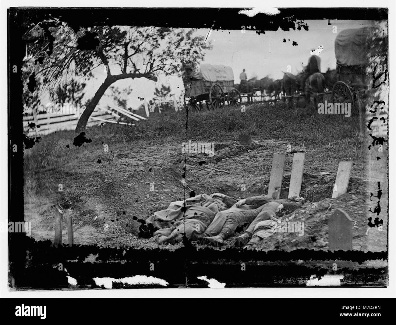 Gettysburg, Pennsylvania. Unvollendete Konföderierten Gräber in der Nähe des Schlachtfeldes LOC cwpb. 00847 Stockfoto