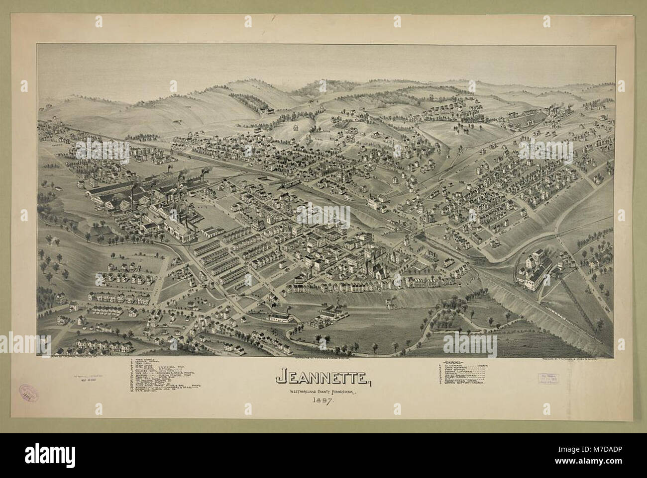 Jeannette, Westmoreland County Pennsylvania, 1897 LCCN 2003681836 Stockfoto