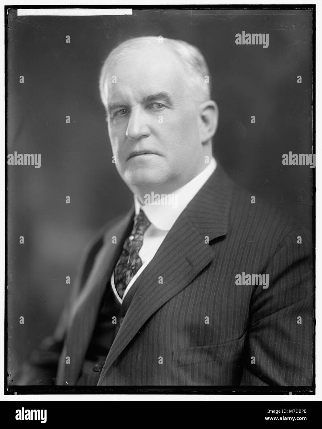 Porträt von C.F. Johnson, einem US-Senator, der für seine politische Karriere und seinen Einfluss in der amerikanischen Regierung bekannt ist. Stockfoto