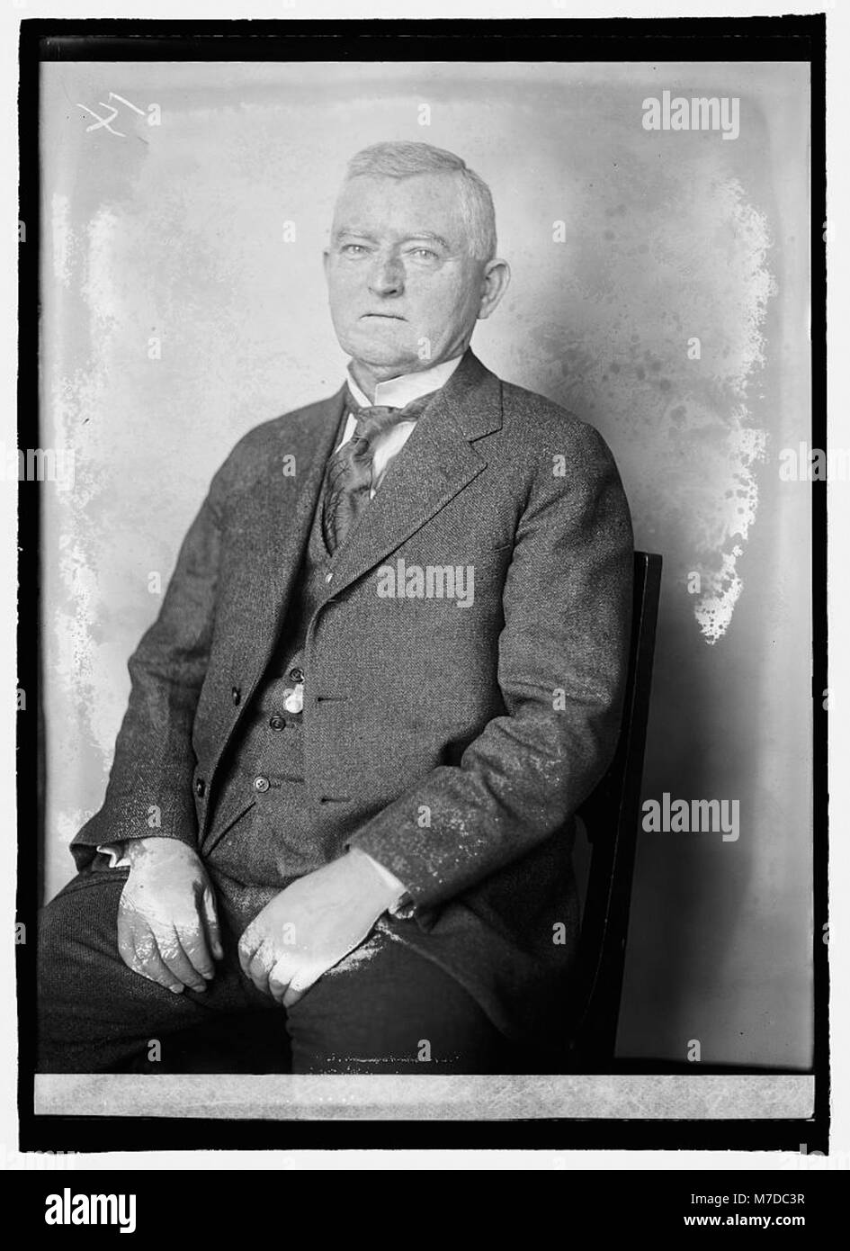 Ein Porträt von John N. Garner, einem prominenten US-Politiker aus Texas, der von 1933 bis 1941 Vizepräsident der Vereinigten Staaten unter Franklin D. Roosevelt war. Stockfoto