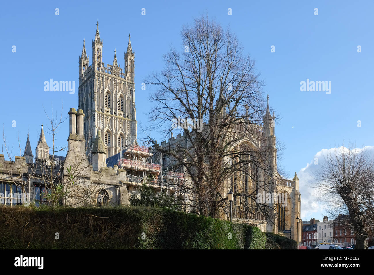 Restaurierung und Konservierung an der Kathedrale von Gloucester Stockfoto