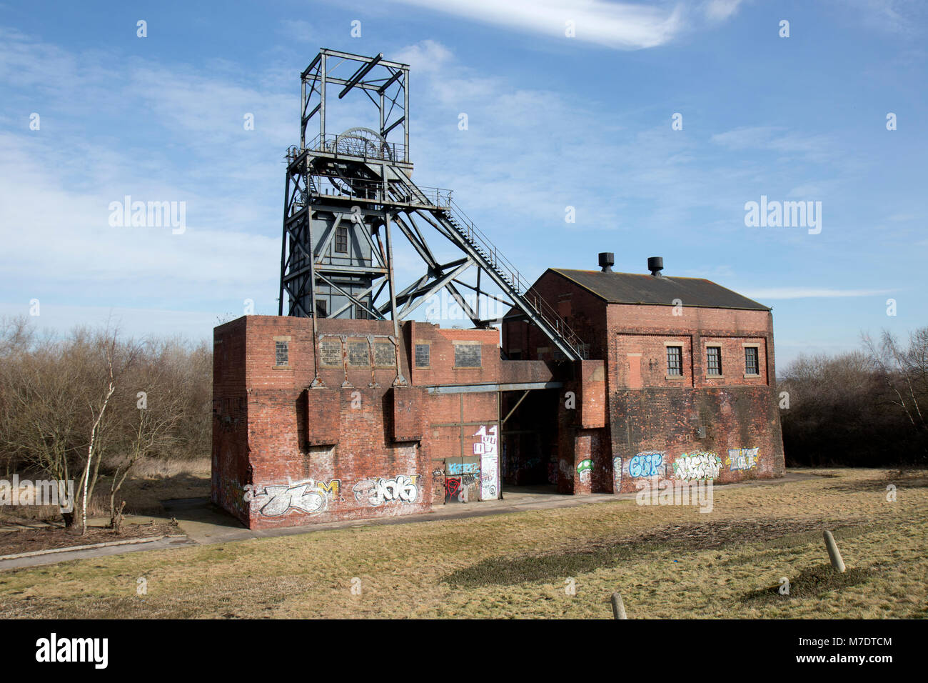 Die erhaltenen Barnsley Main Colliery in Barnsley, South Yorkshire. Stockfoto