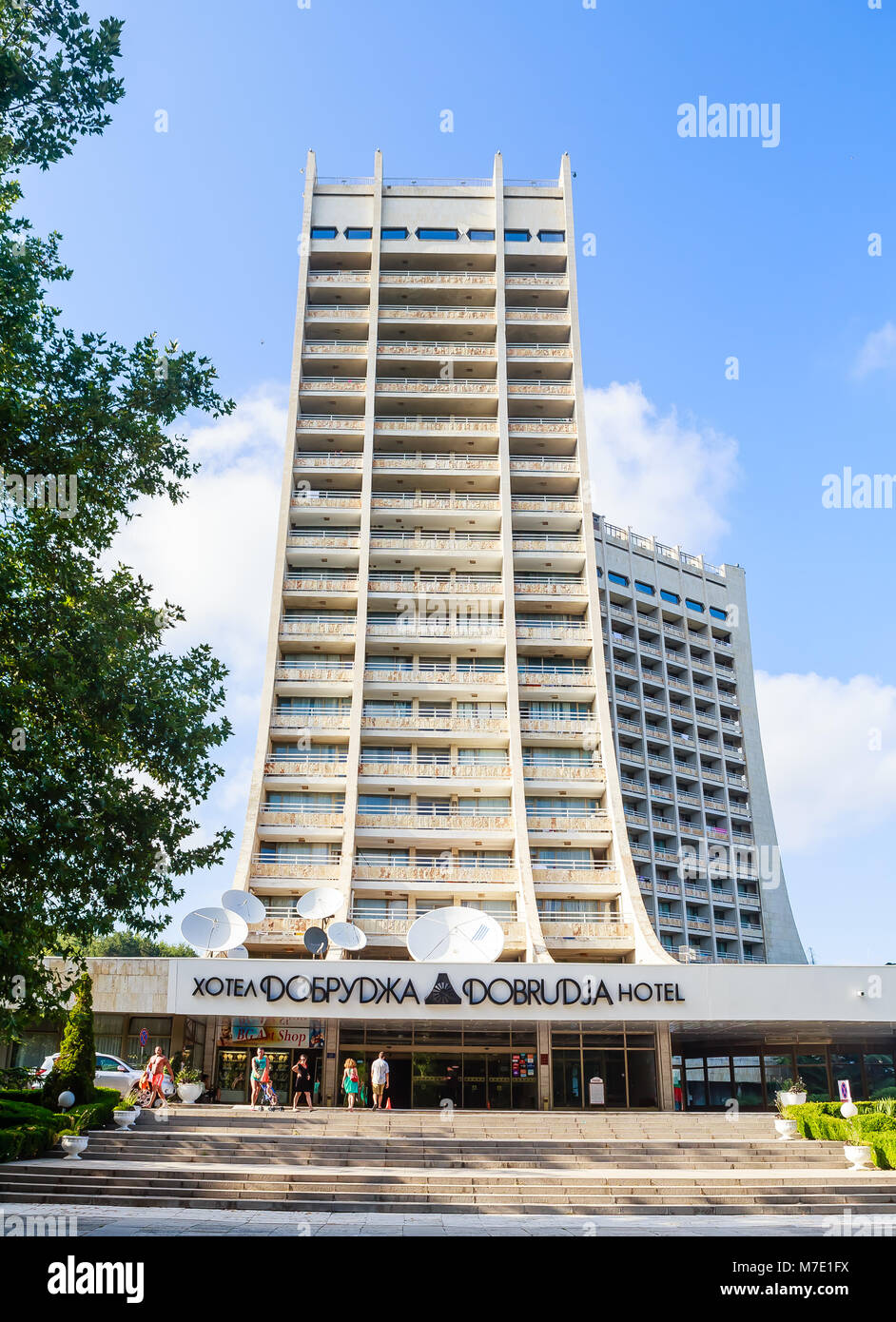 Bulgarien, Schwarzes Meer, Seebad Albena, Hotel Dobrudja Stockfoto