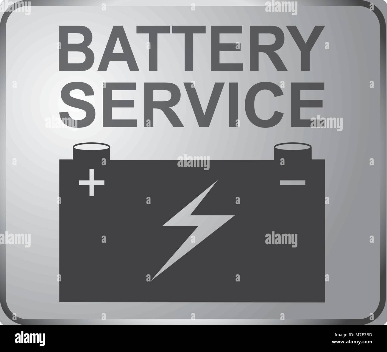 Schild Auto Service, Auto fix anmelden Akku Service. Banner Design Vektor. Platz für Ihren Text. Stock Vektor
