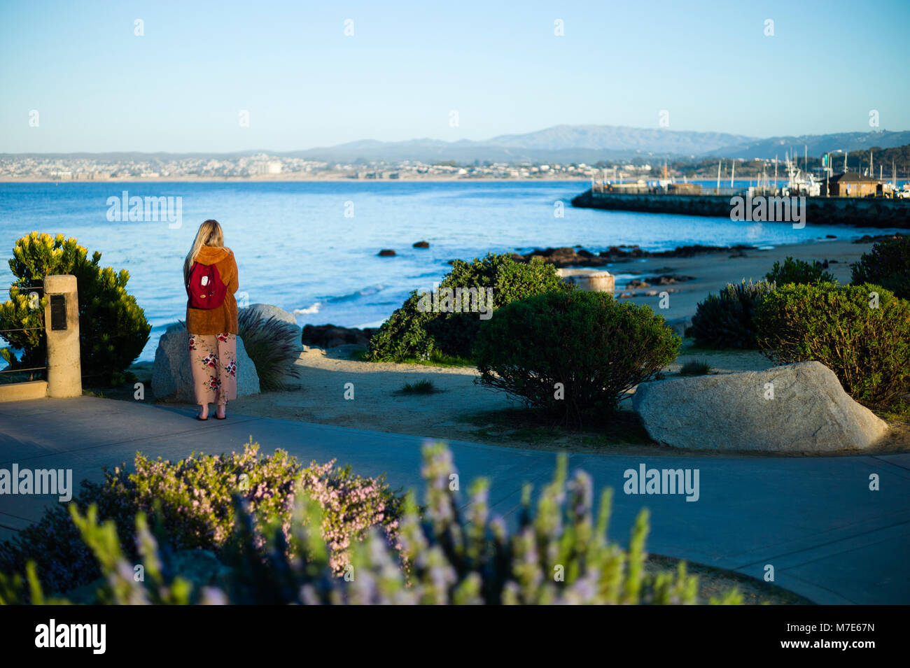 San Carlos Beach Park Monterey California USA Stockfoto