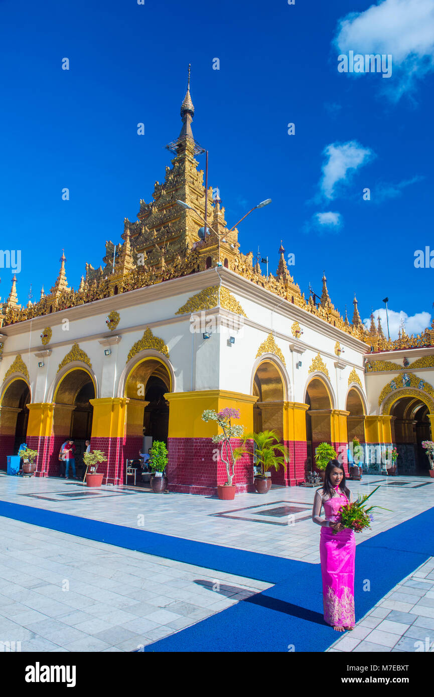 Mahamuni Pagode in Mandalay, Myanmar Stockfoto