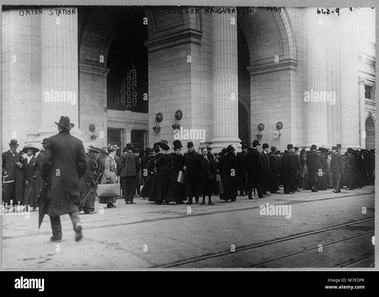 Leute anreisen, für die einweihung an der Union Station in Washington, D.C. LCCN 2005694743 Stockfoto