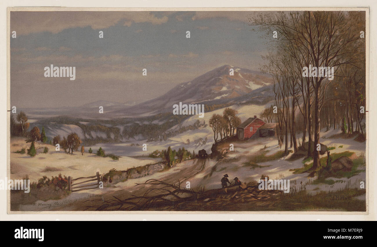 Dieses Foto zeigt eine ländliche Szene in der Nähe von New Russia, Essex County, New York, und hebt die natürliche Landschaft der Region hervor. Es spiegelt den ländlichen Charme und die landschaftliche Schönheit der Gegend wider. Stockfoto