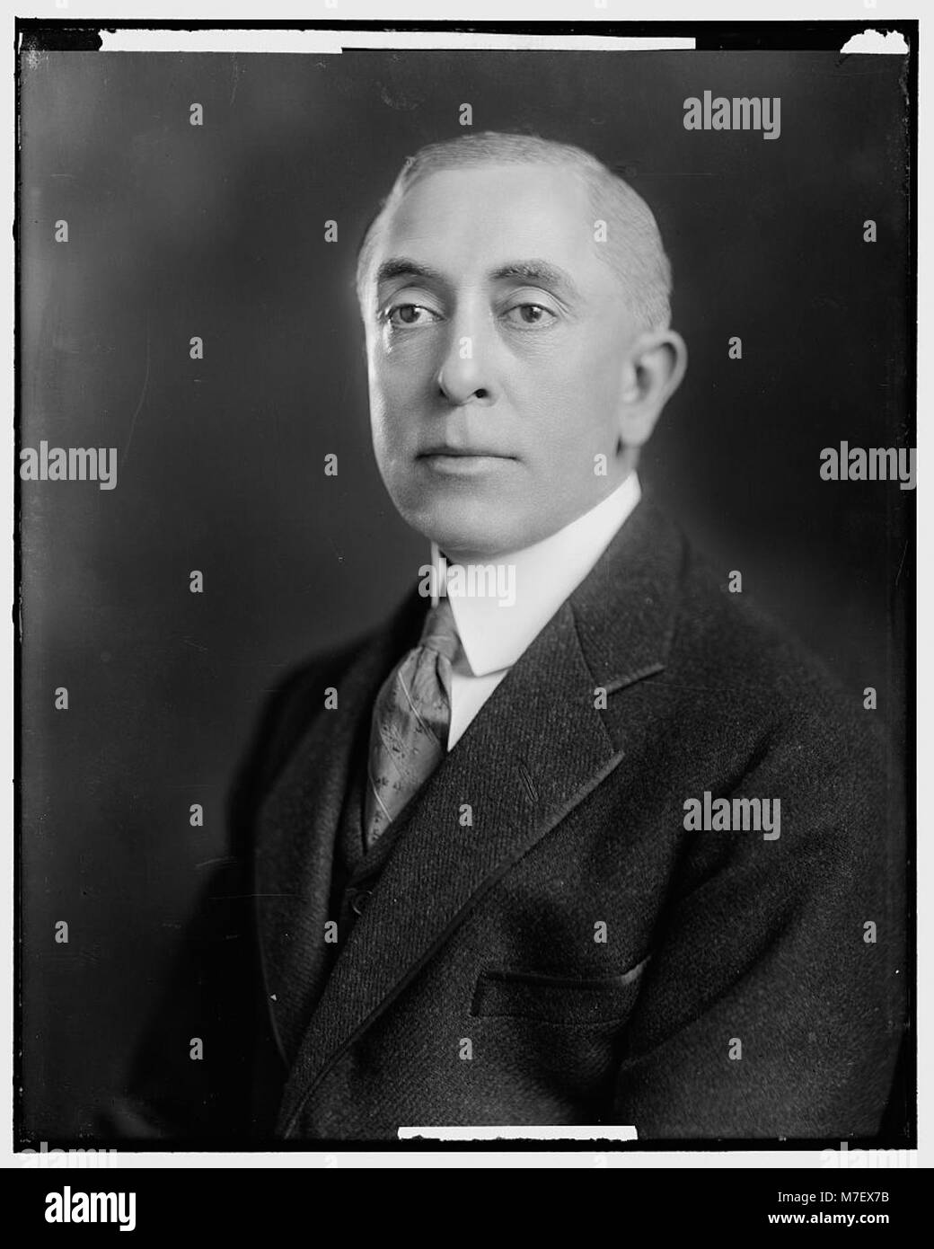 Porträt von G.B. Slemp, einer politischen Figur der USA. Stockfoto