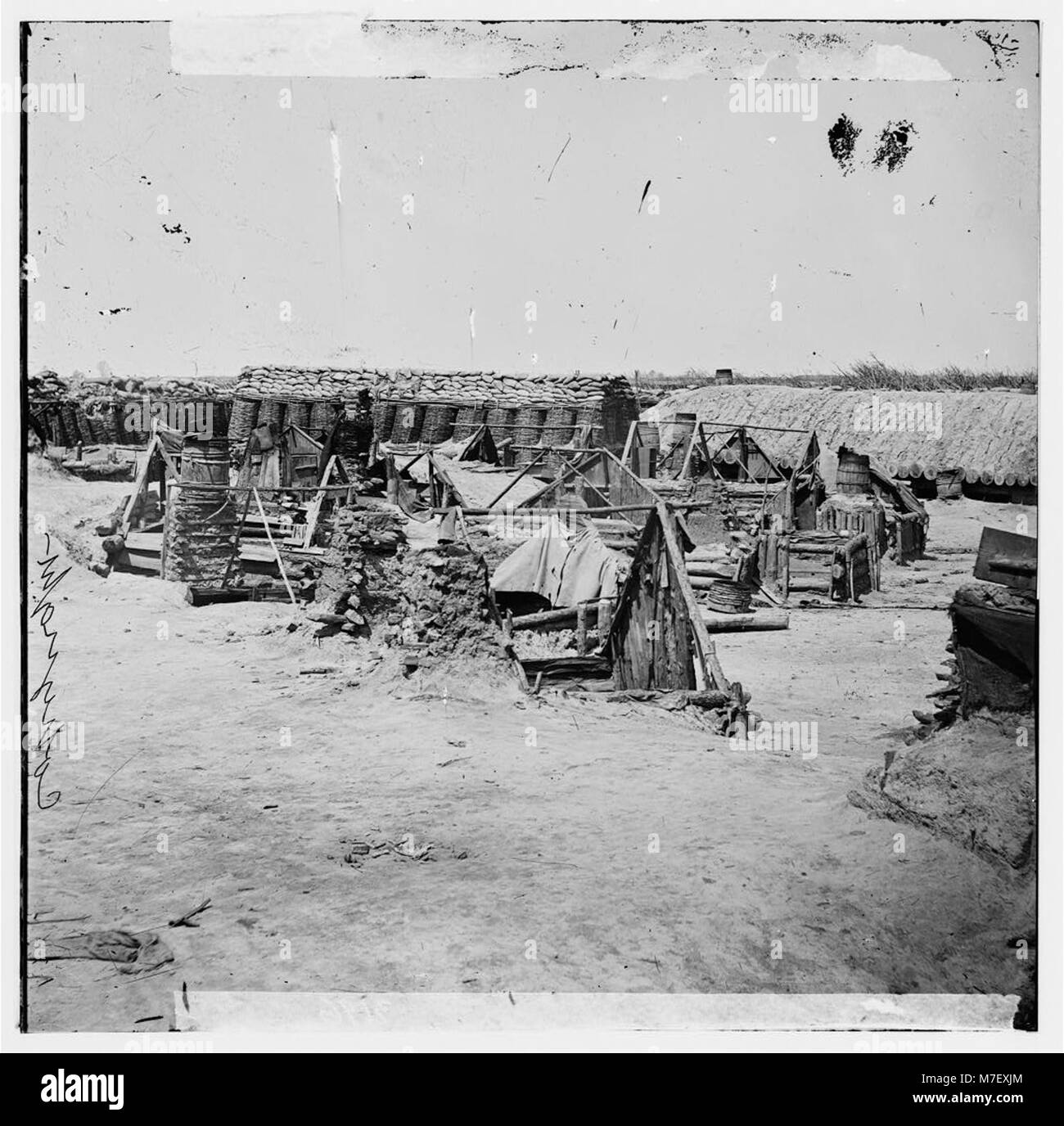 Viertel Soldaten" in der Union Fort Reis angrenzenden Fort Sedgwick (' Fort Hölle' LOC cwpb. 02577 Stockfoto