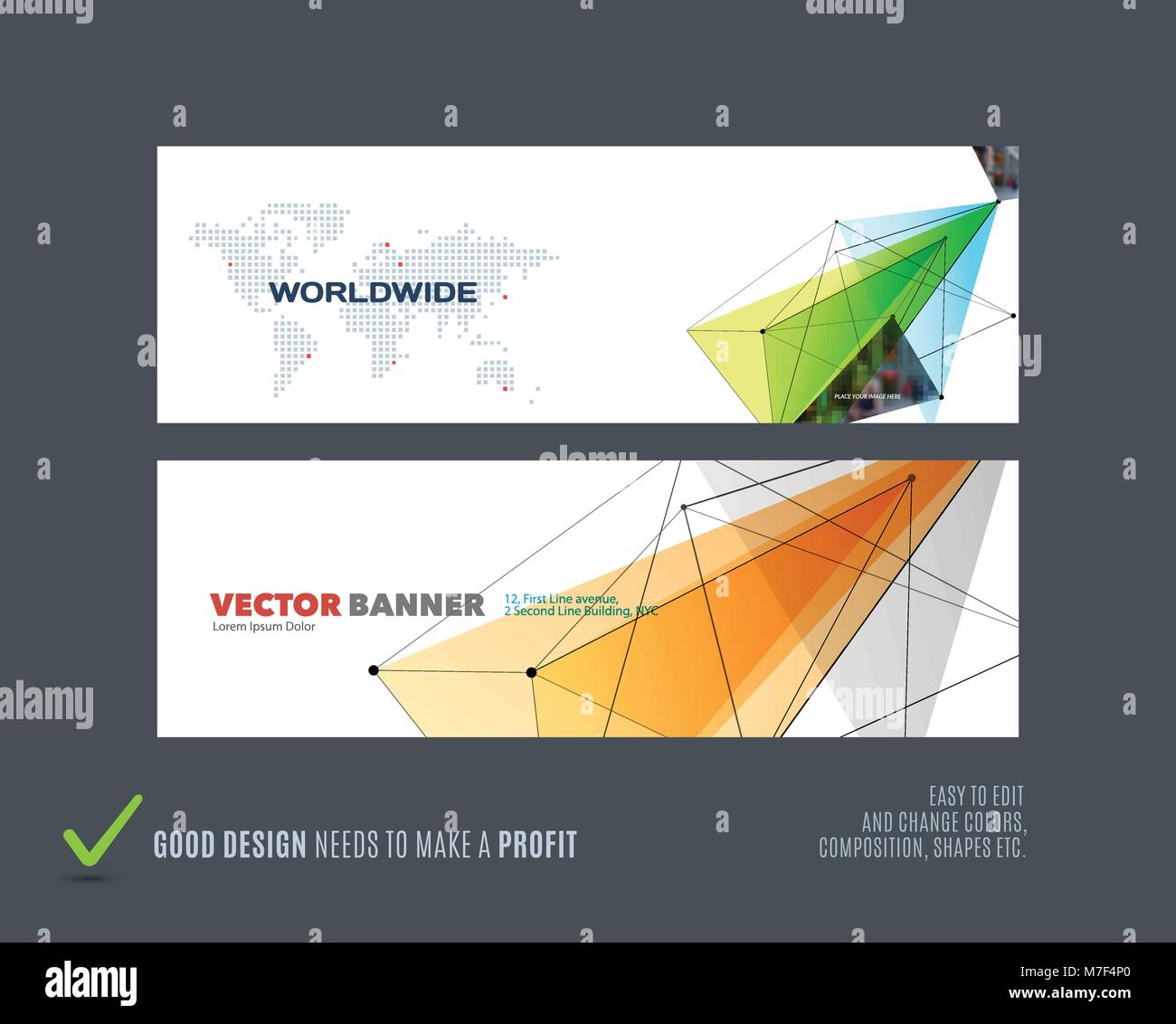 Abstrakte vektor design elemente für die grafische Vorlage. Stock Vektor