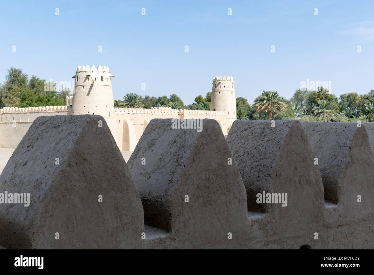 Al Jahili fort in Al Ian, Abu Dhabi, Vereinigte Arabische Emirate Stockfoto