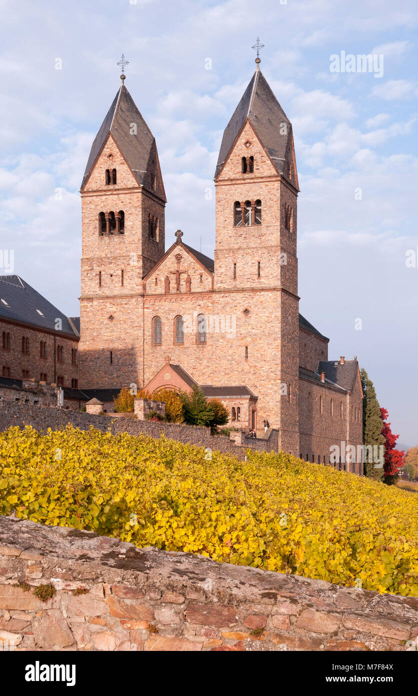 Benediktinerinnenabtei St. Hildegard, Rheingau, Hessen, Deutschland, Europa Stockfoto