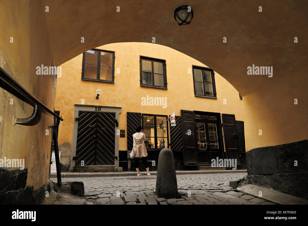 Vault von Ferkens Gränd in Gamla Stan, Stockholm, Schweden Stockfoto
