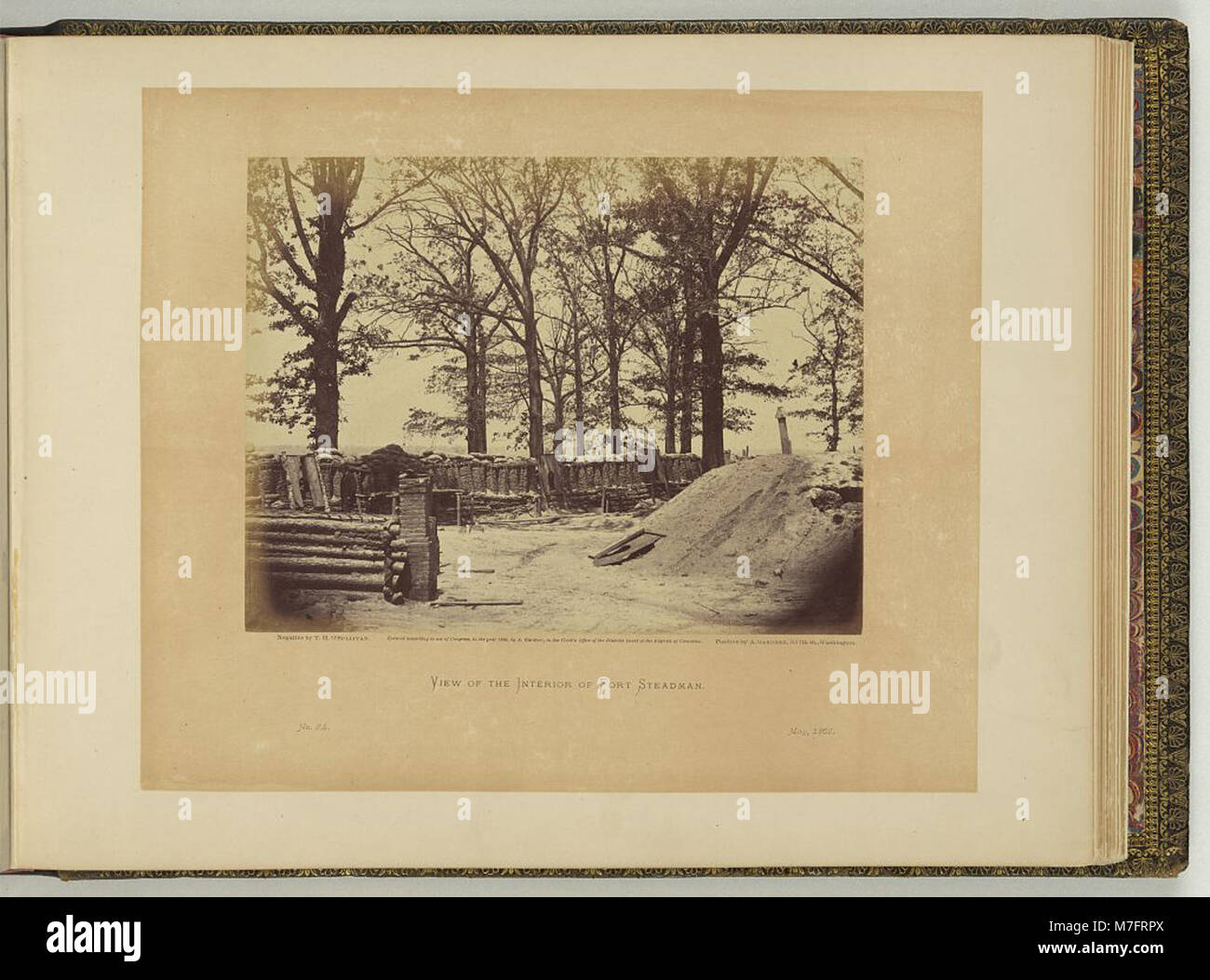 Blick in das Innere des Forts Steadman - Negativ durch T.H. O'Sullivan, positive von A. Gardner. LCCN 2012646267 Stockfoto