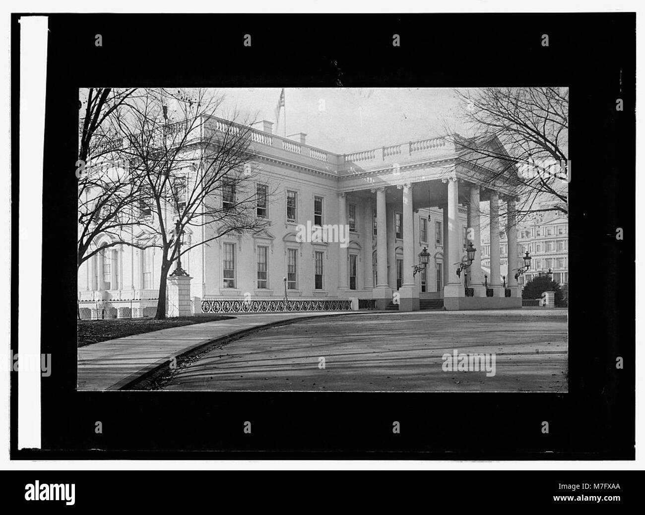 Das Weiße Haus in Washington D.C. ist der offizielle Wohnsitz und Arbeitsplatz des Präsidenten der Vereinigten Staaten. Es ist ein ikonisches Symbol der US-Regierung und Geschichte. Stockfoto