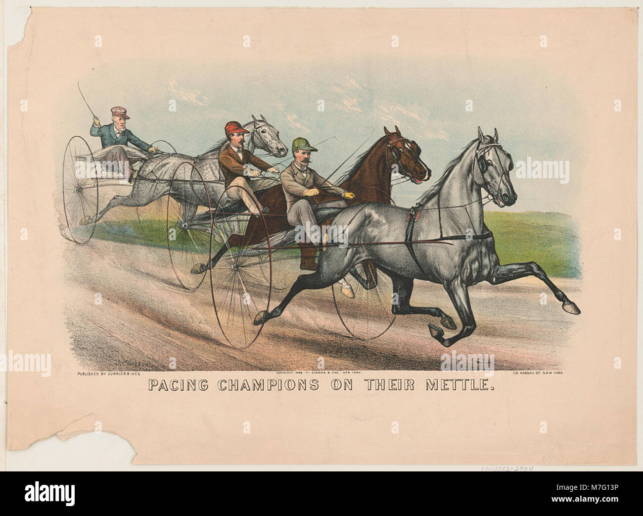 Dieses Bild zeigt eine Szene, in der die Stimulationsmeister ihre Stärke und Ausdauer demonstrieren. Das Foto zeigt den Wettkampfgeist der Athleten bei einem Rennen. Stockfoto