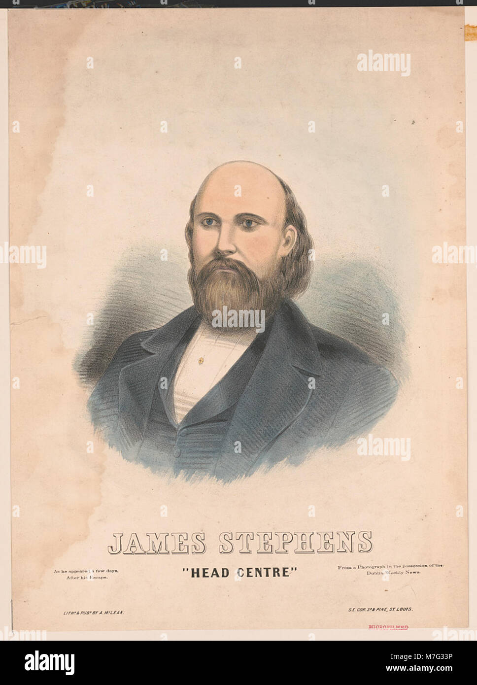 James Stephens' Kopf center' LCCN 2003671522 Stockfoto