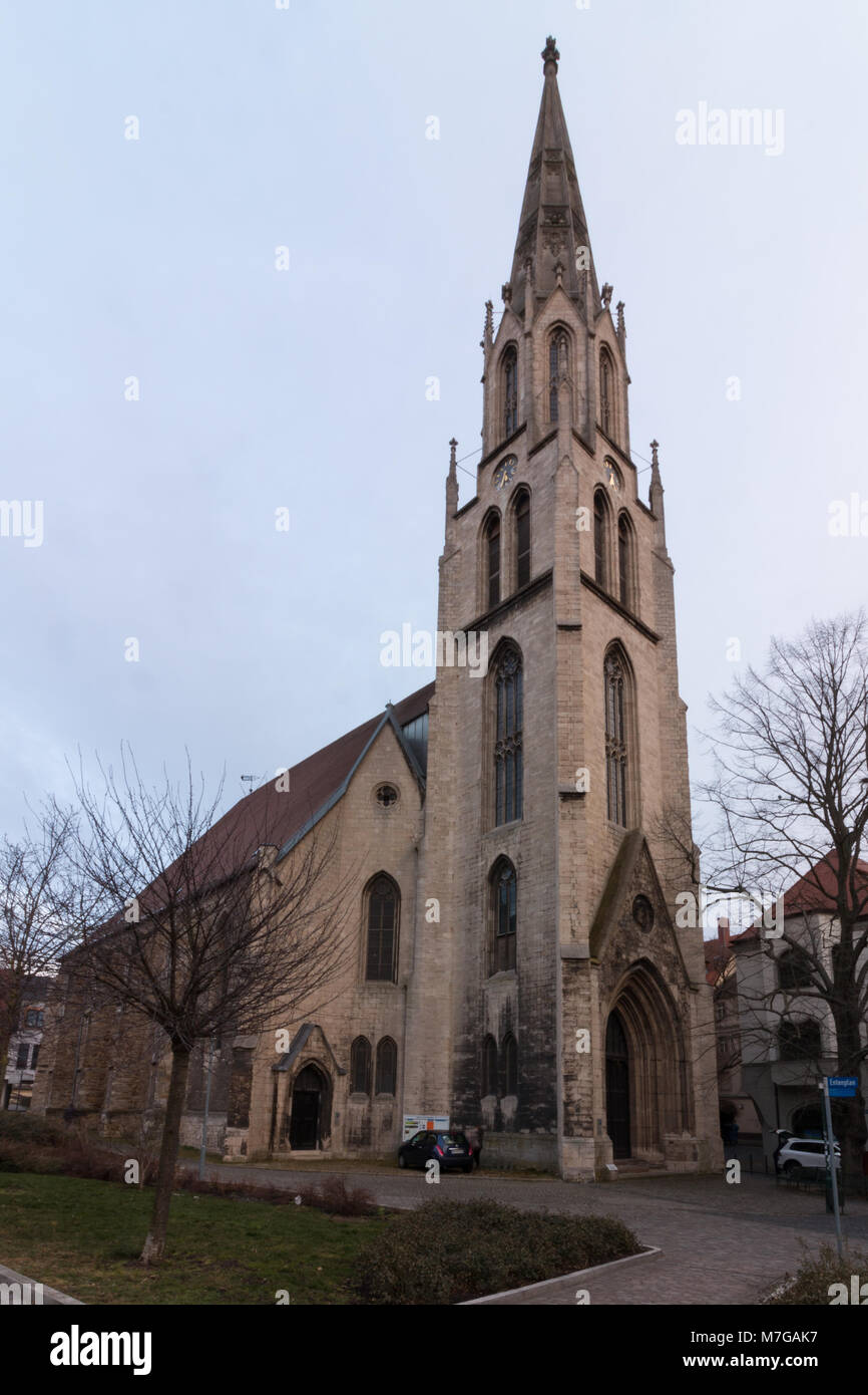 Merseburg, Deutschland - März 9,2018: Blick auf die Kirche von der Stadt Merseburg, Deutschland. Stockfoto