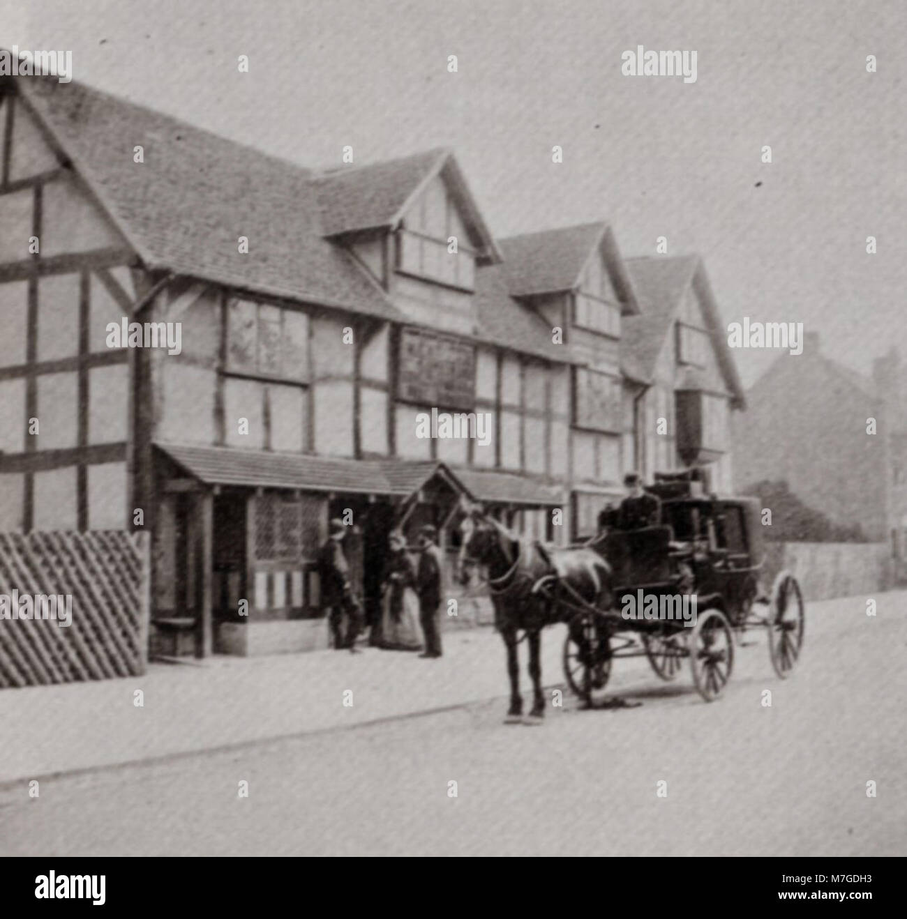 Robinson, Henry Peach-Ein Haus aus dem 16. Jh. in Stratford-upon-Avon (Shakespeares Geburtsort) (Zeno Fotografie) Stockfoto