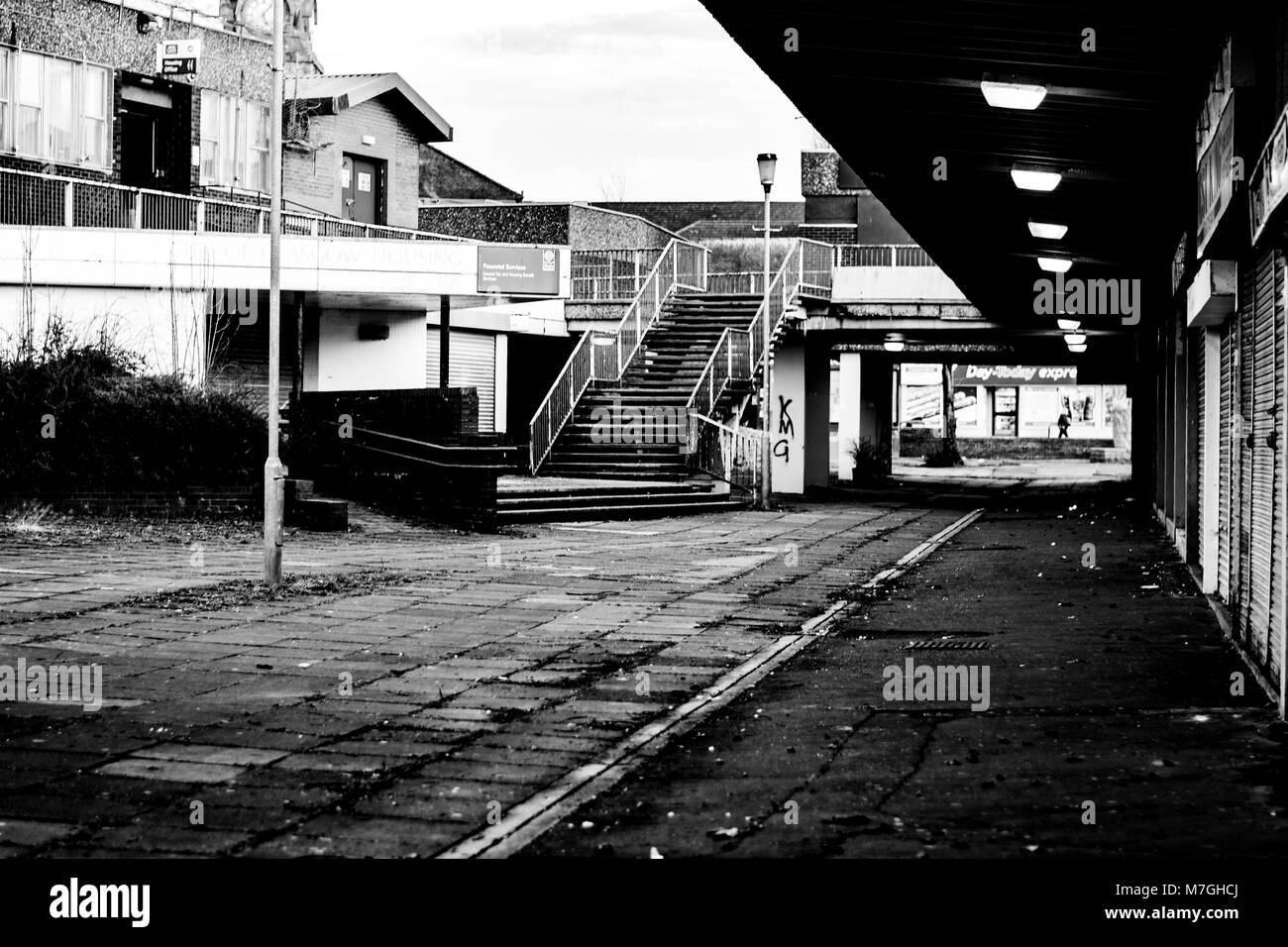 Pollokshaws Arcade in der Southside von Glasgow Stockfoto