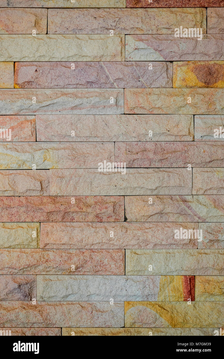Stein mauer Textur als Hintergrund. Für die Dekoration, Exterior design. Stockfoto