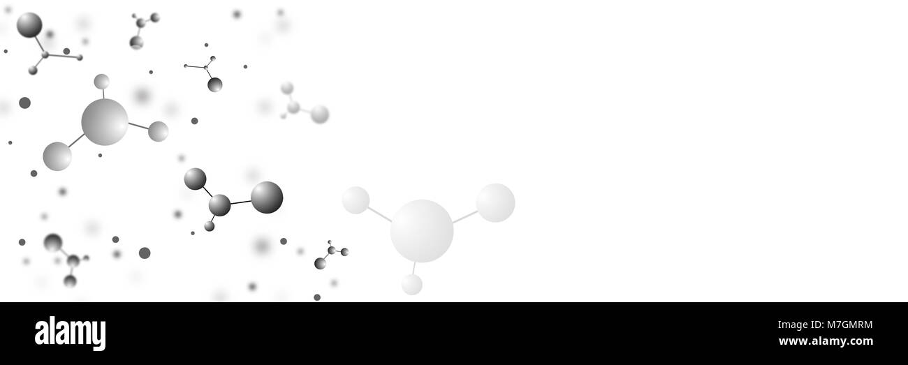 Abstrakte molekulare Hintergrund. Stockfoto