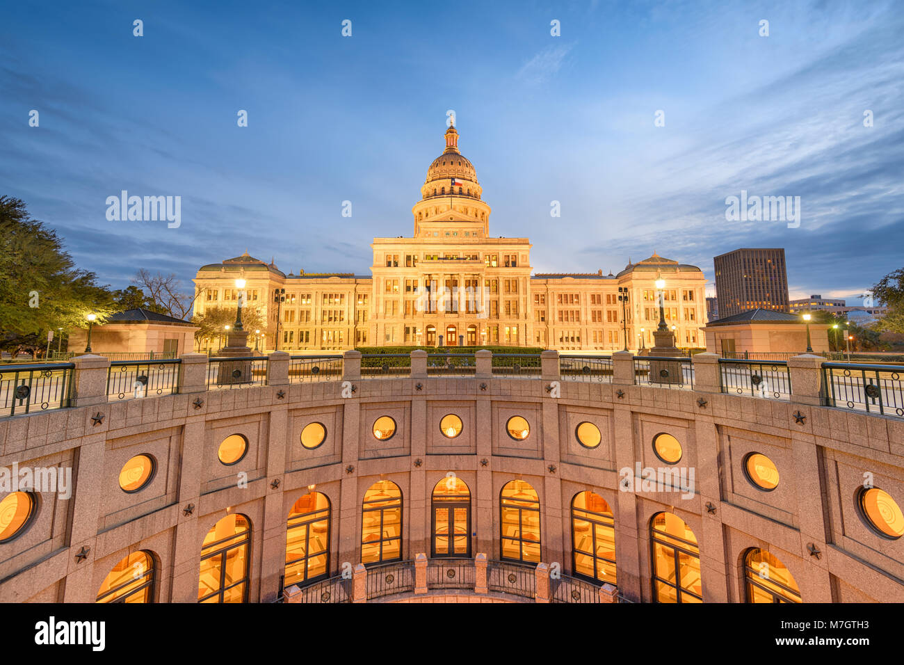 Austin, Texas, USA an der Texas State Capitol. Stockfoto