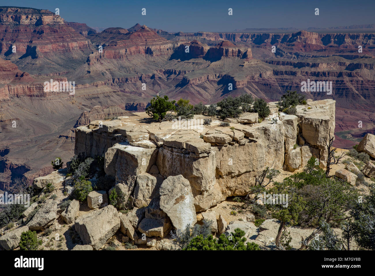 Grand Canyon Blick von Moran Point, Arizona, USA Stockfoto