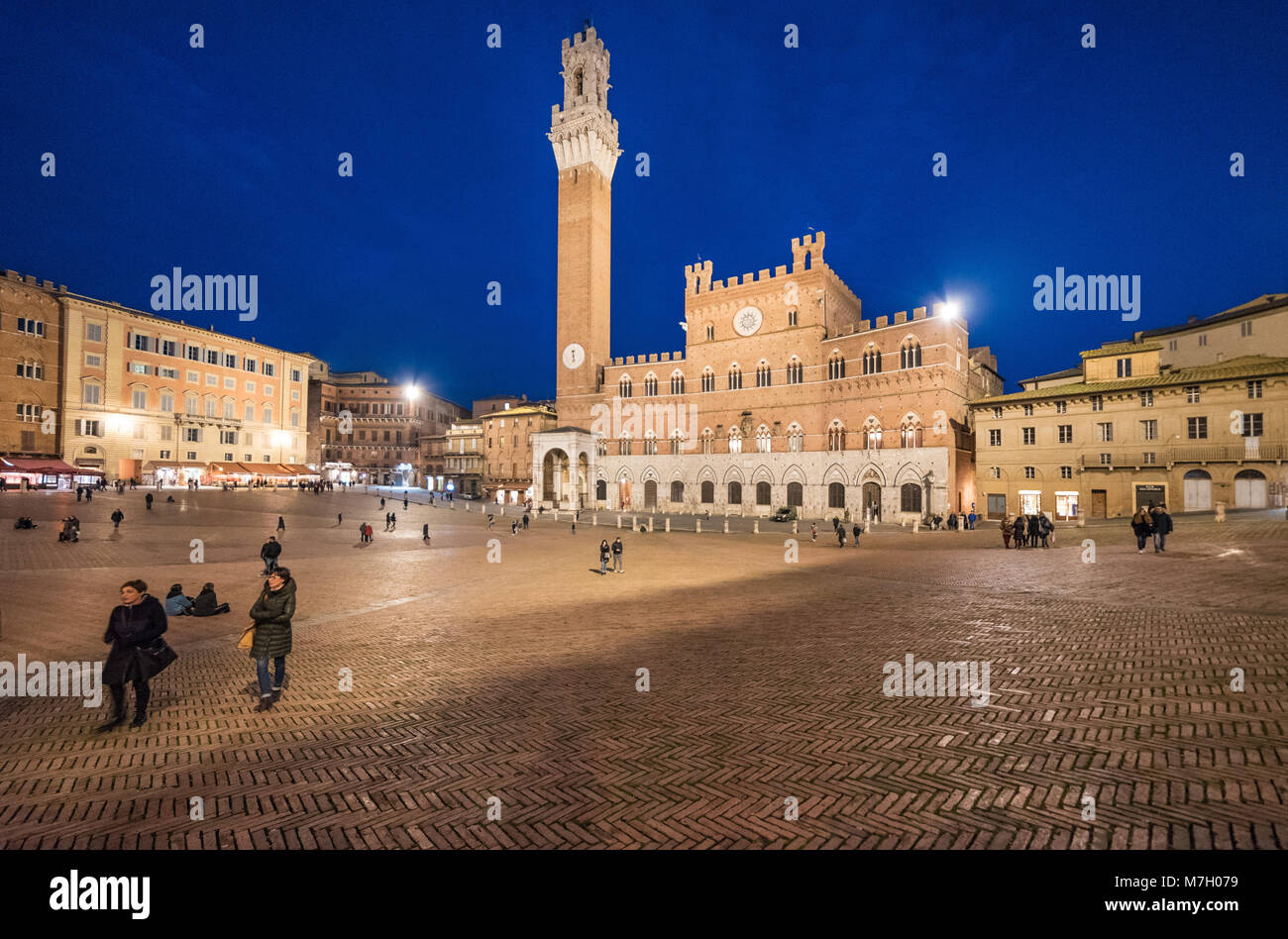 Siena (Italien) - Die wunderbaren historischen Zentrum der berühmten Stadt in der Region Toskana in Italien, die von der UNESCO zum Weltkulturerbe erklärt. Stockfoto