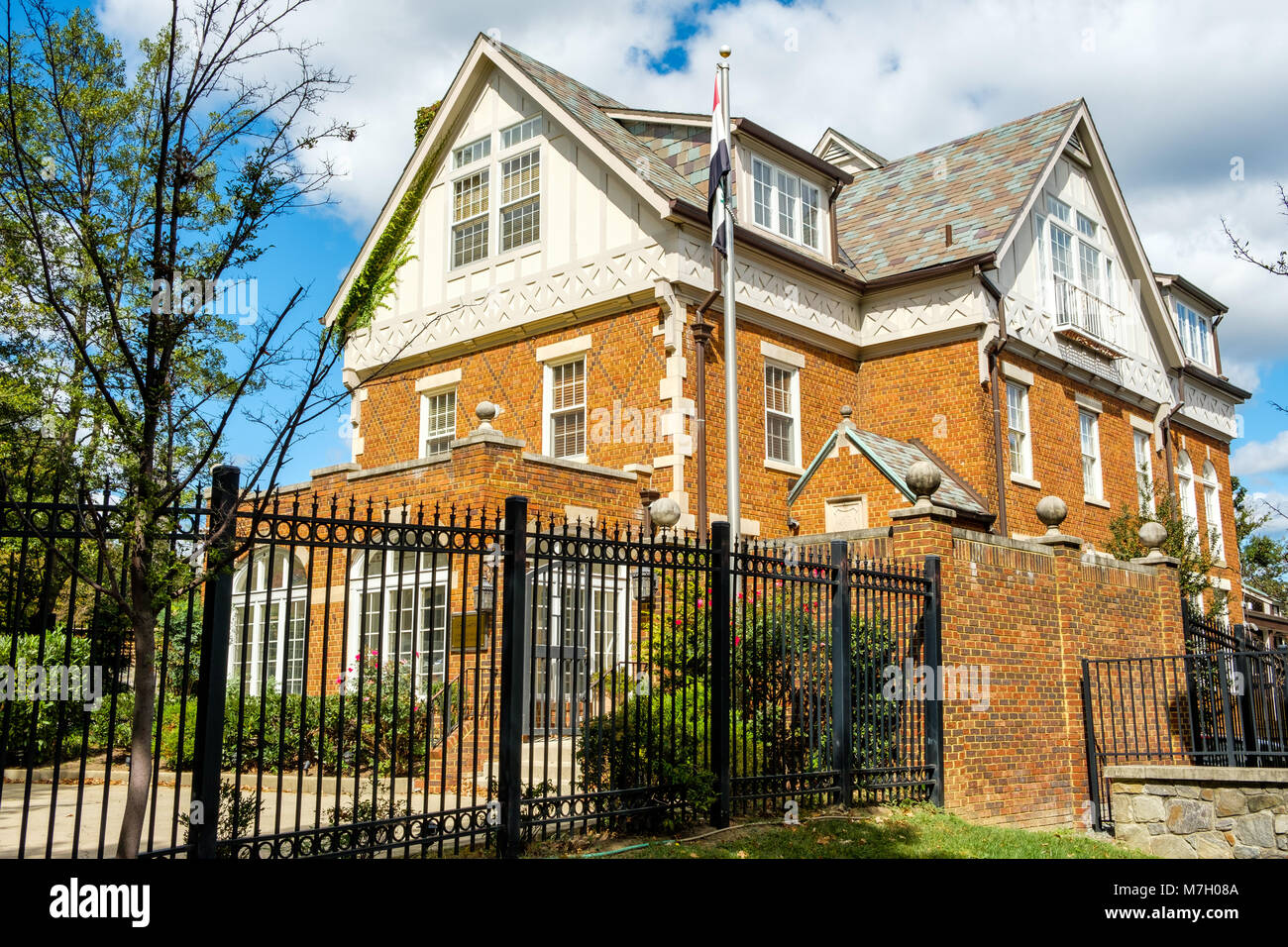 Botschaft der Republik Irak, 3421 Massachusetts Avenue NW, Washington DC Stockfoto