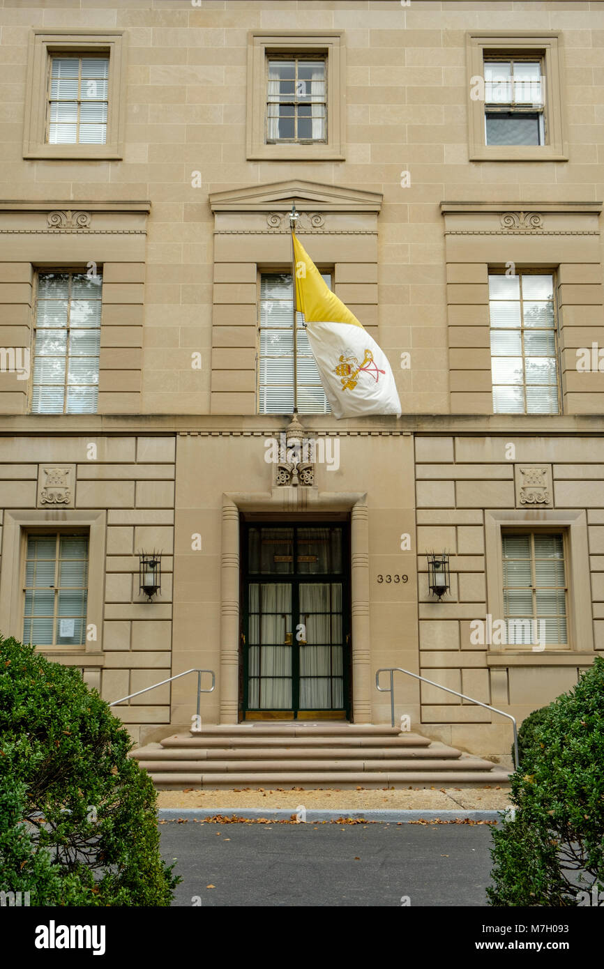 Die Apostolische Nuntiatur des Heiligen Stuhls, 3339 Massachusetts Avenue NW, Washington DC Stockfoto