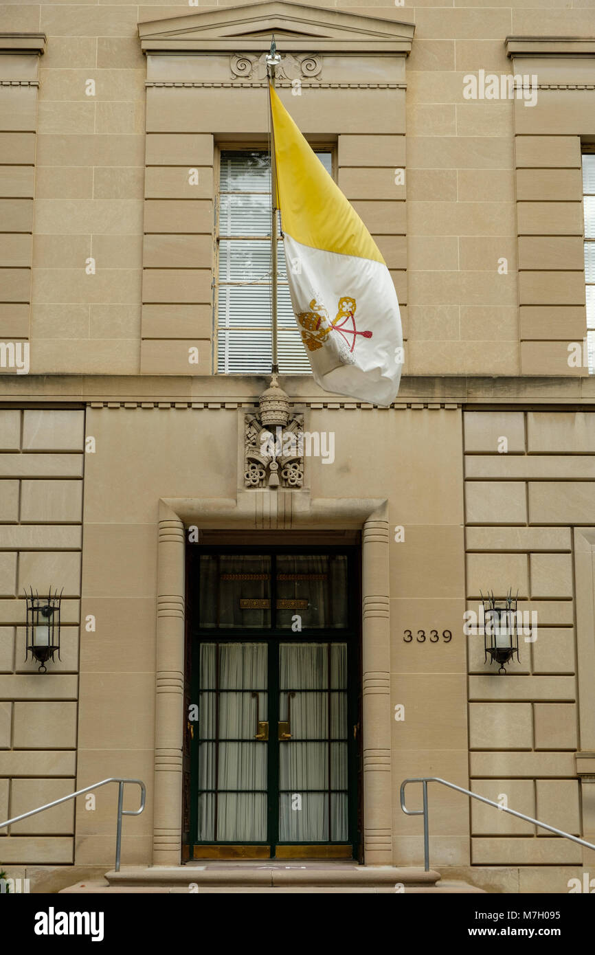 Die Apostolische Nuntiatur des Heiligen Stuhls, 3339 Massachusetts Avenue NW, Washington DC Stockfoto