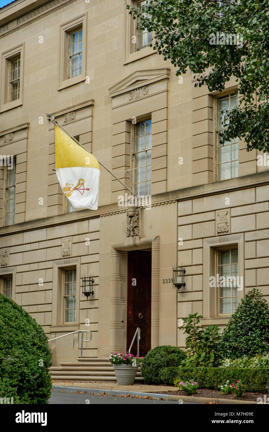 Die Apostolische Nuntiatur des Heiligen Stuhls, 3339 Massachusetts Avenue NW, Washington DC Stockfoto