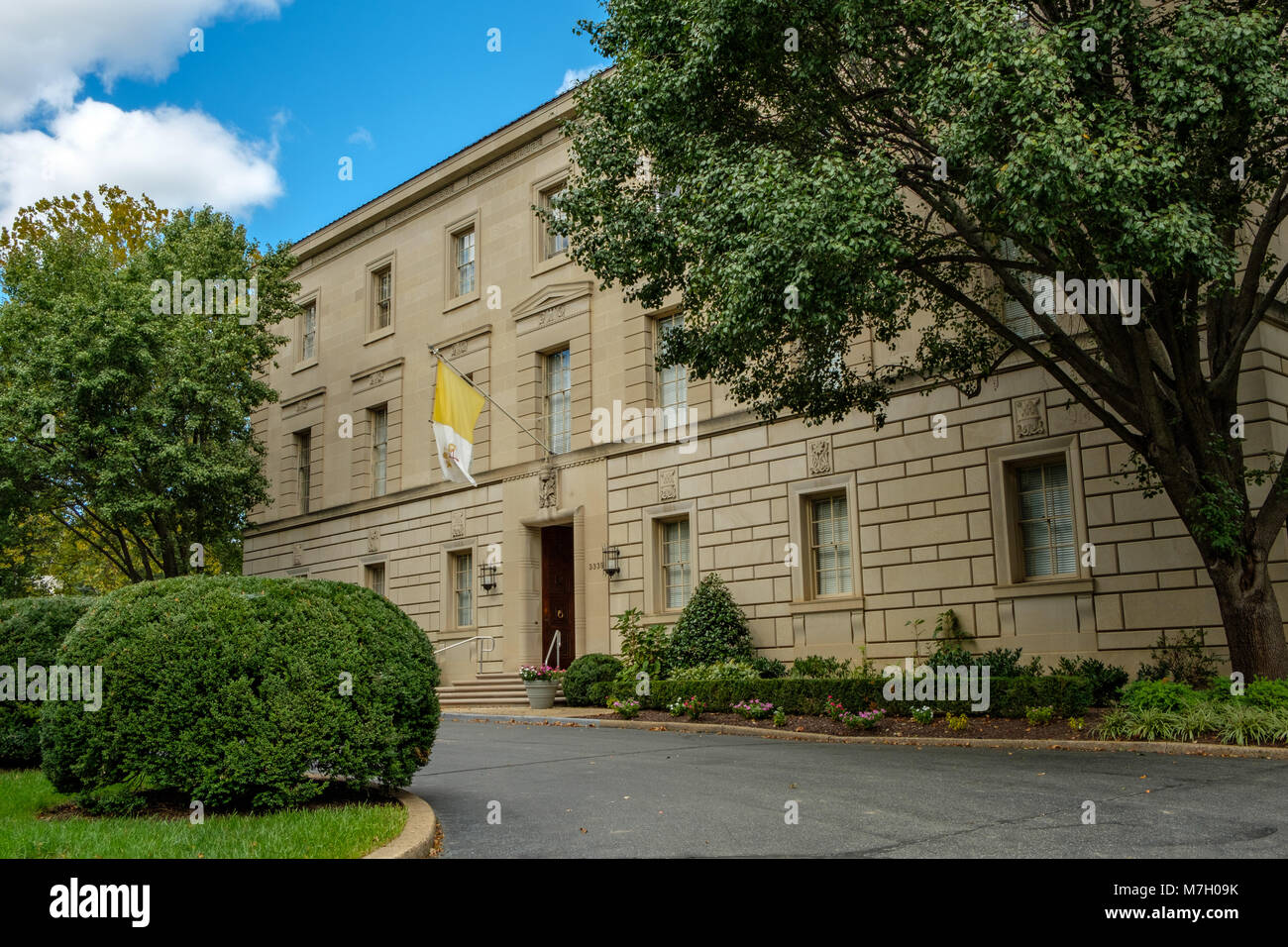 Die Apostolische Nuntiatur des Heiligen Stuhls, 3339 Massachusetts Avenue NW, Washington DC Stockfoto
