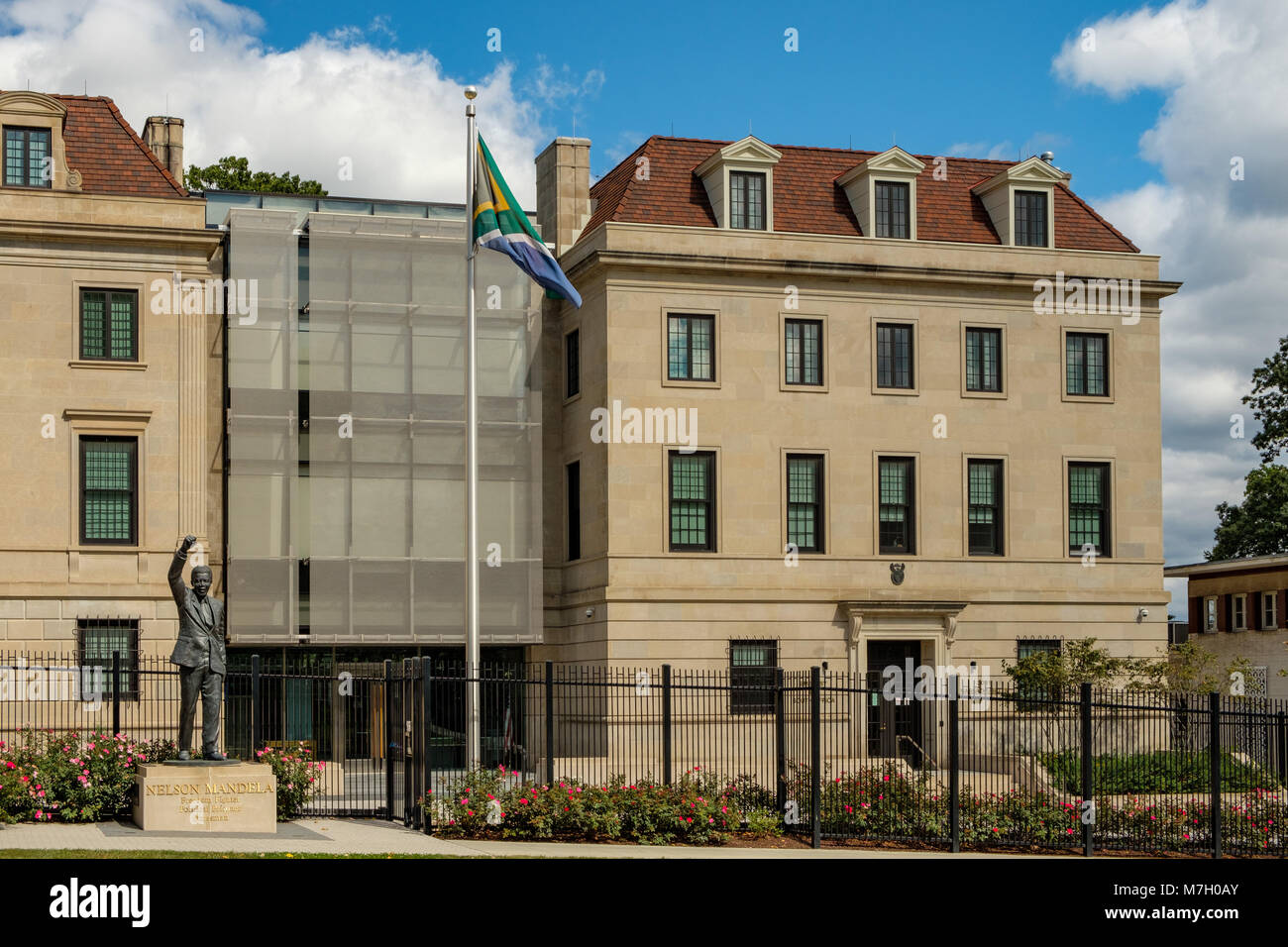 Botschaft der Republik Südafrika, 3051 Massachusetts Avenue NW, Washington DC Stockfoto