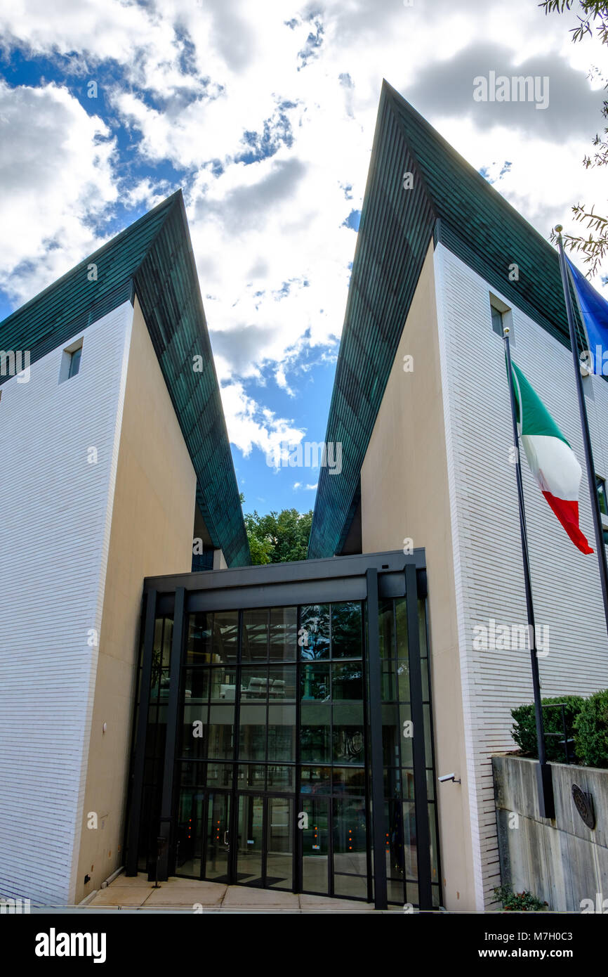 Botschaft von Italien, 3000 Whitehaven Street, Washington DC Stockfoto