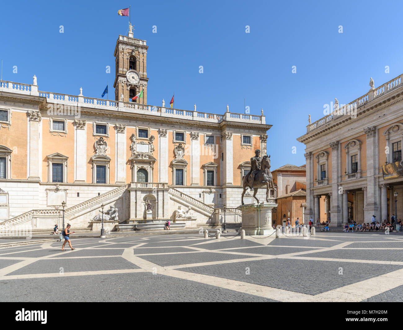 Kapitol, Campidoglio, Rom, Italien Stockfoto