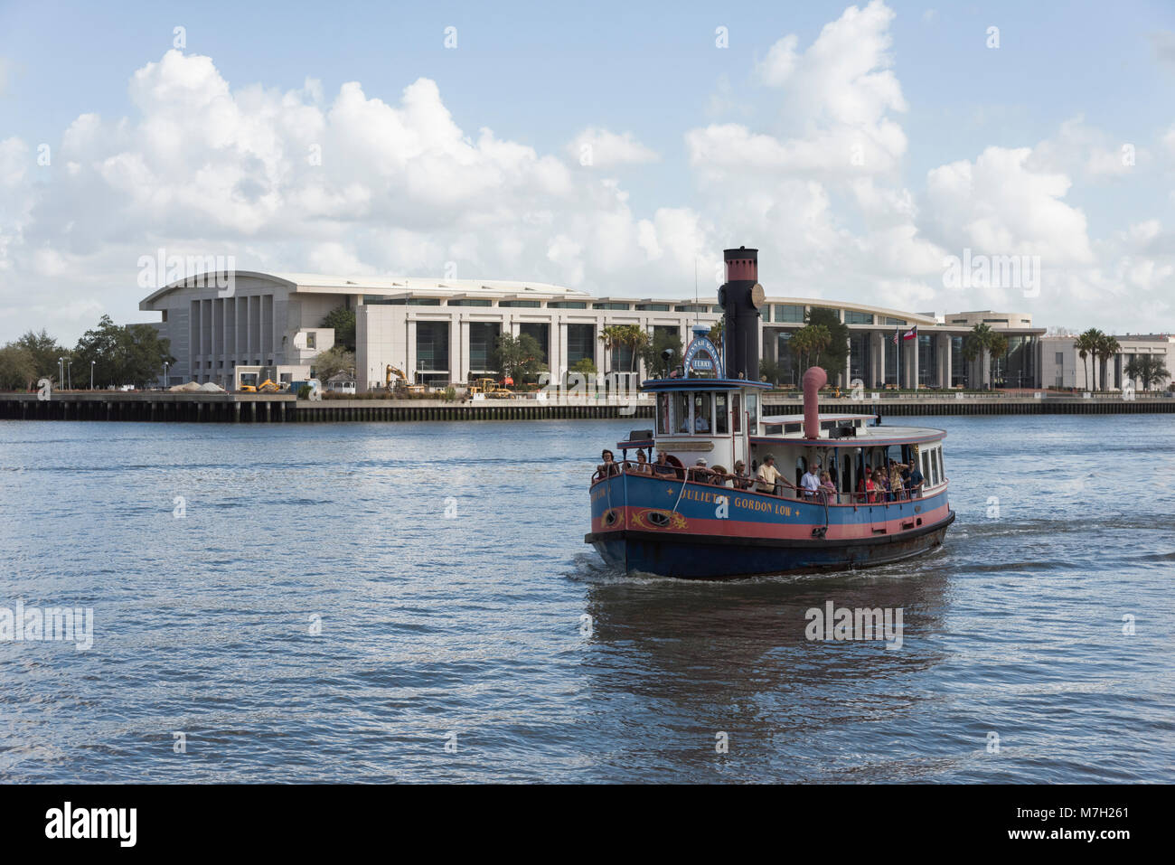 River Street, Savannah, Georgia, USA Stockfoto