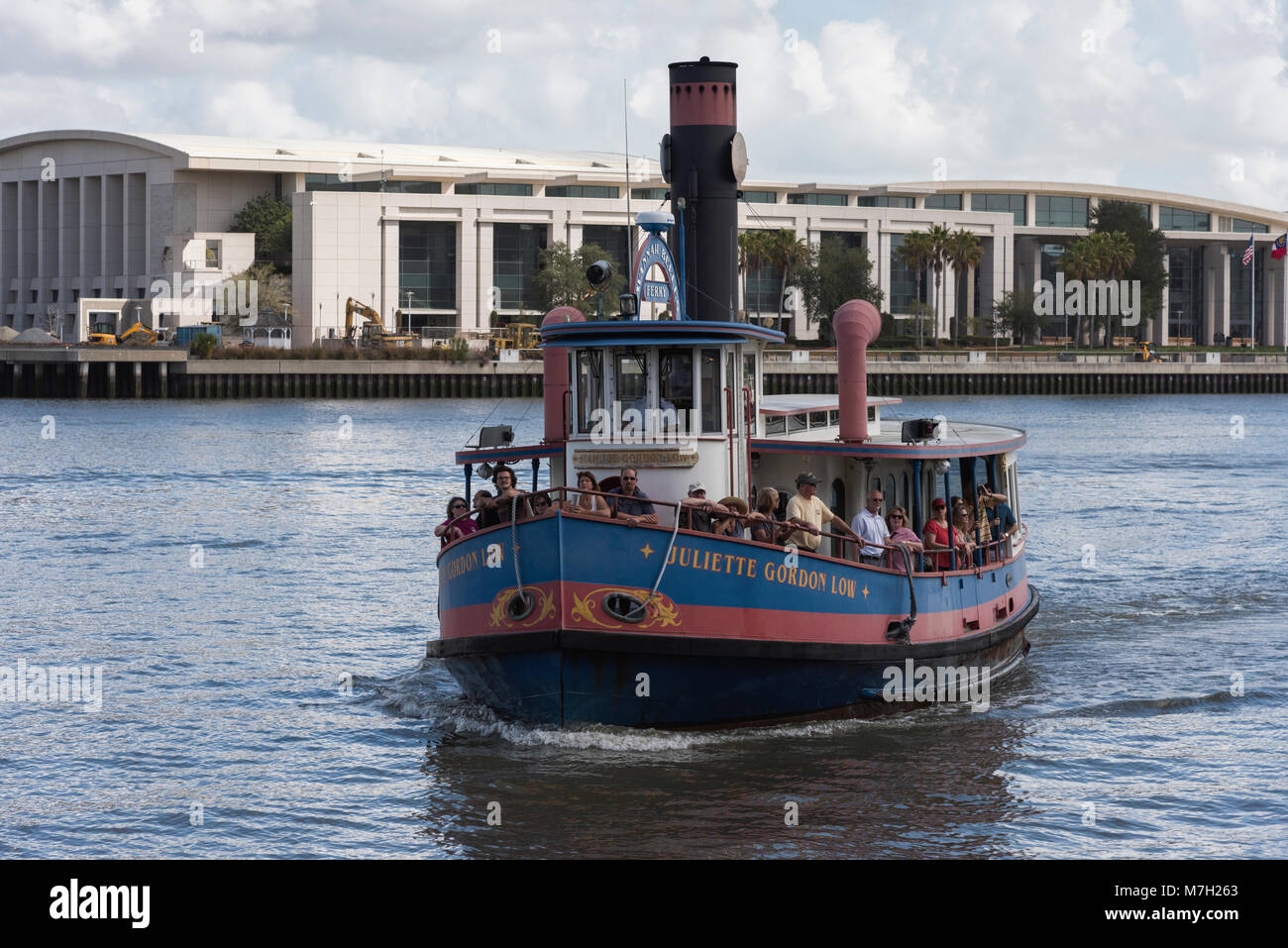 River Street, Savannah, Georgia, USA Stockfoto