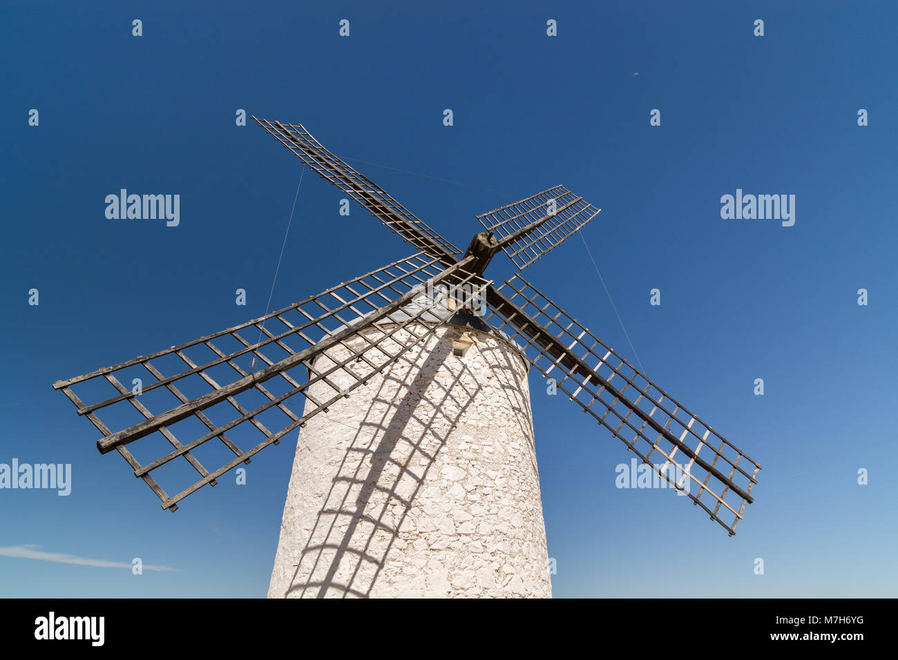 Alte Windmühle in Toledo Region La Mancha Stockfoto