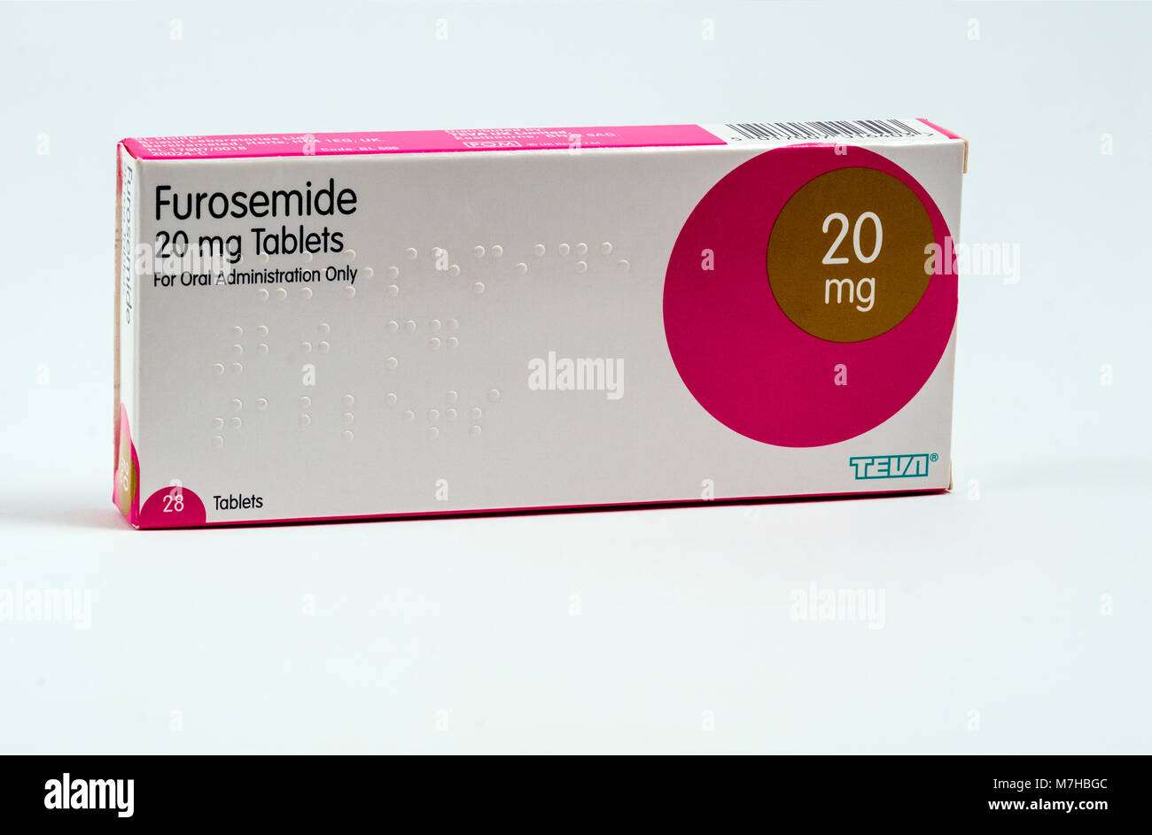 Furosemid - ein harntreibendes Medikament bei der Behandlung von Herzinsuffizienz, Leber- und Nierenerkrankungen und Bluthochdruck verwendet. Stockfoto
