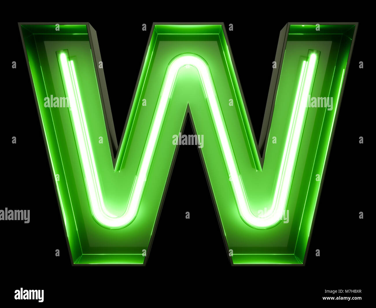 Neon Grun Licht Alphabet Buchstaben D Font Neon Rohre Buchstaben Leuchteffekt Auf Schwarzem Hintergrund 3d Rendering Stockfotografie Alamy