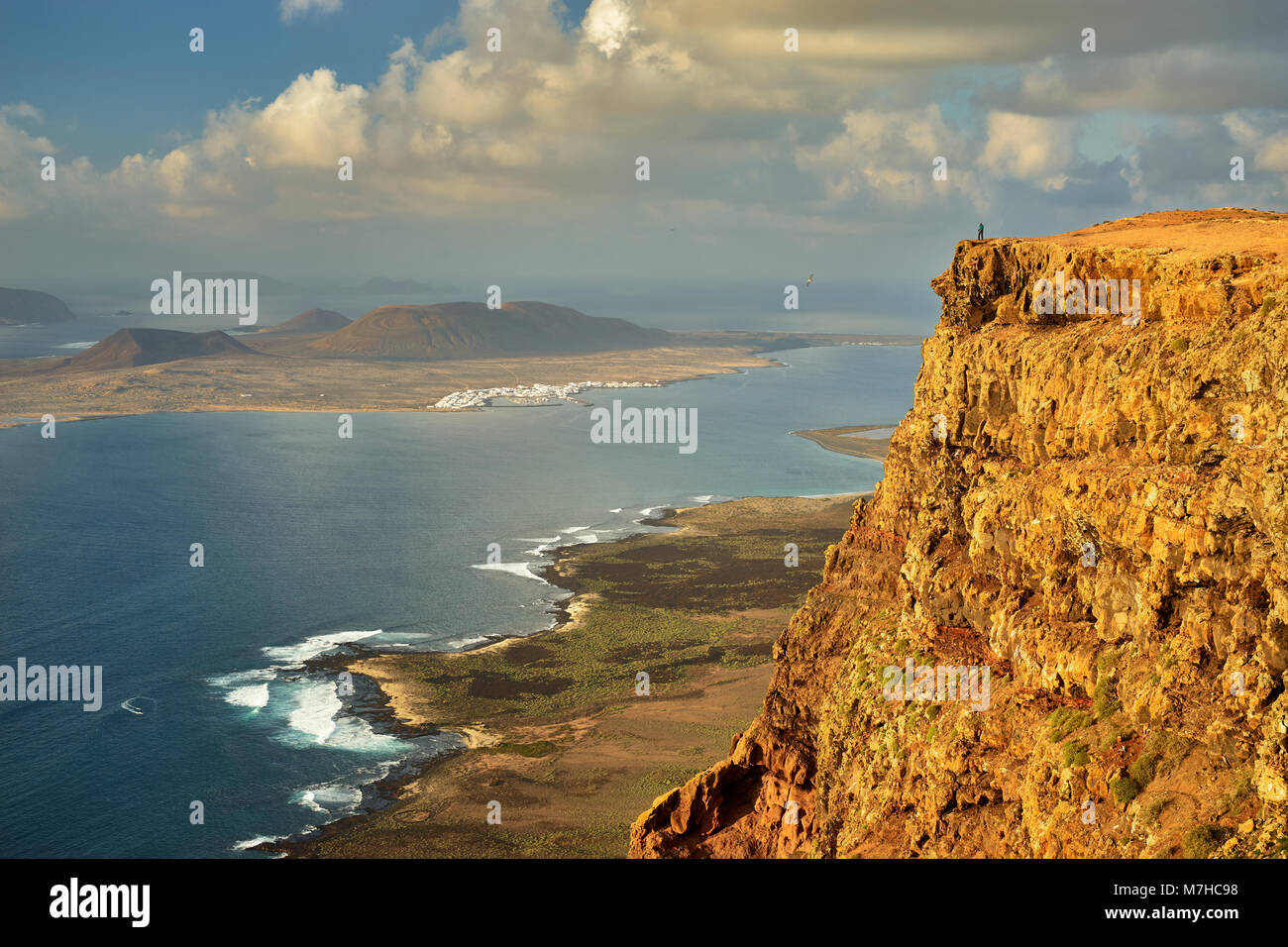 Isla Graciosa, Teil der Chinijo Archipel, aus der Nähe von Guinate, Lanzarote, Kanarische Inseln, Spanien Stockfoto